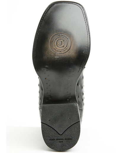 Black 1978® Men's The Hayward Exotic Full Quill Ostrich Wes Black