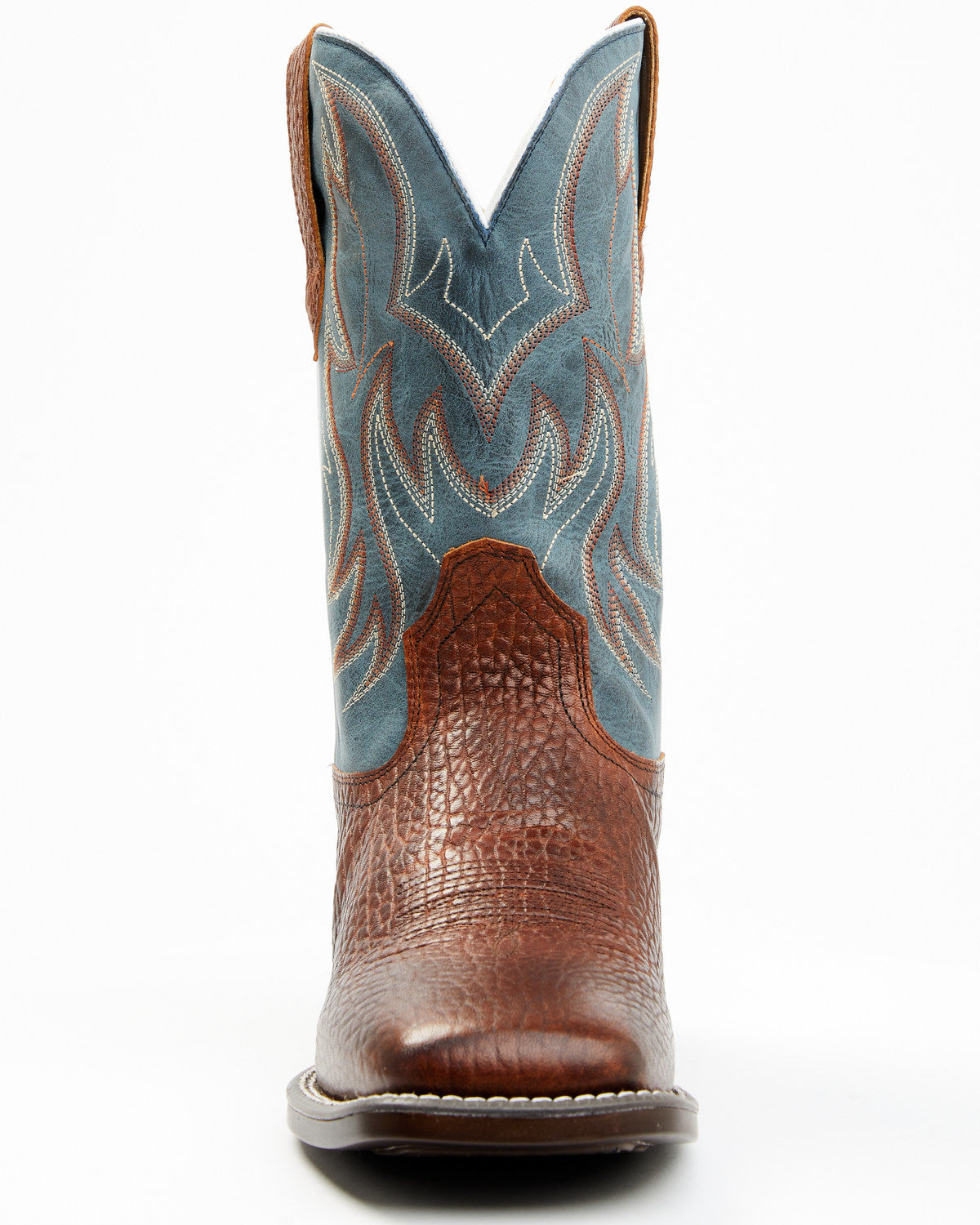 Men's Hoverfly Dakota Western Performance Boots - Broad Squ Brown/blue