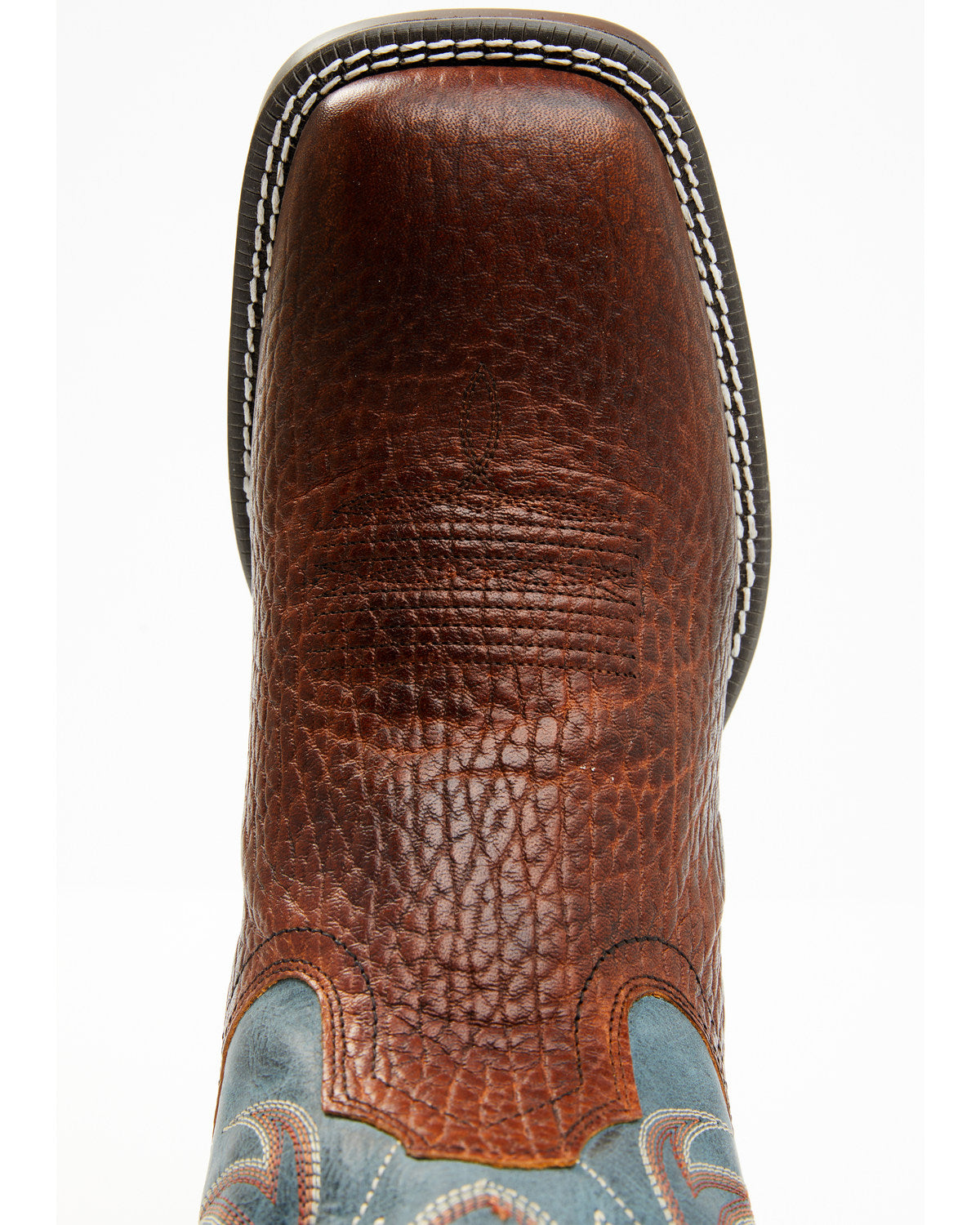 Men's Hoverfly Dakota Western Performance Boots - Broad Squ Brown/blue