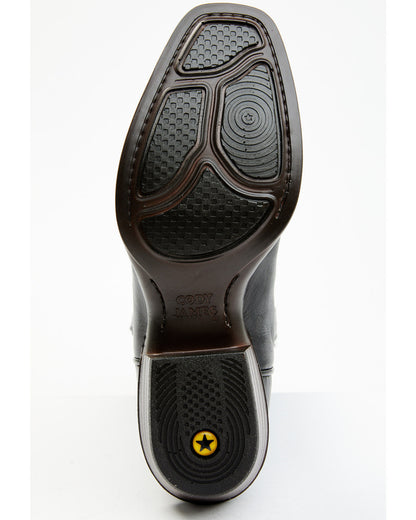 Men's Hoverfly Western Performance Boots - Square Toe Black