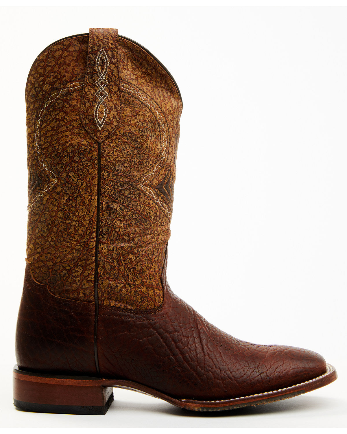 Men's Blue Collection Western Performance Boots - Broad Squ Brown