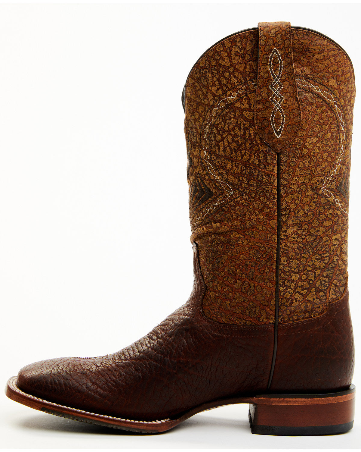 Men's Blue Collection Western Performance Boots - Broad Squ Brown