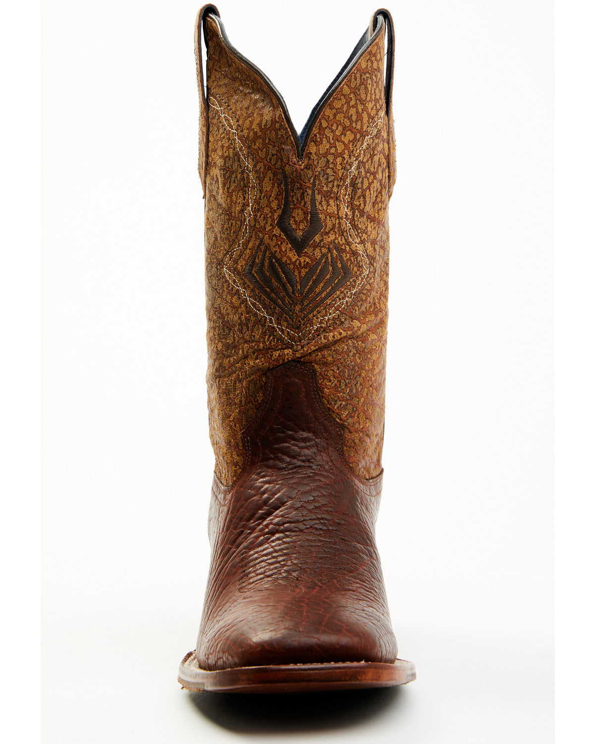 Men's Blue Collection Western Performance Boots - Broad Squ Brown