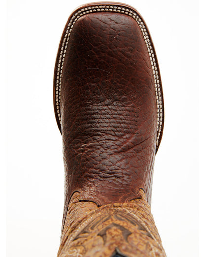 Men's Blue Collection Western Performance Boots - Broad Squ Brown