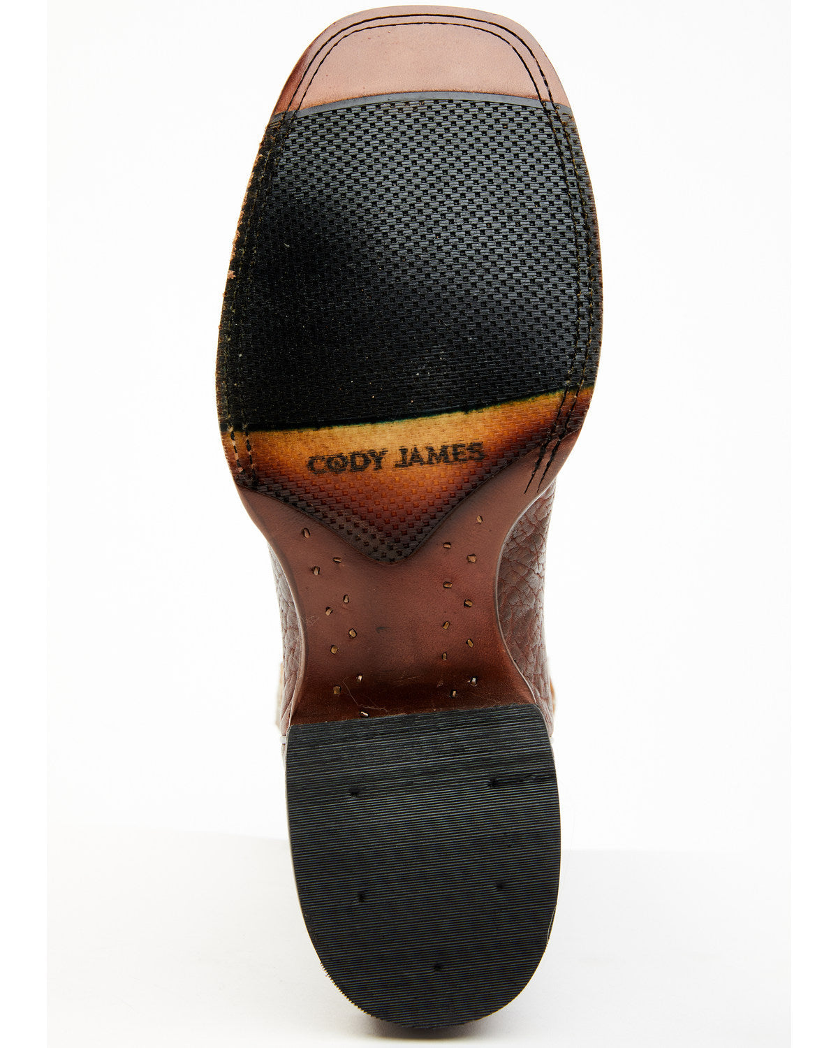Men's Blue Collection Western Performance Boots - Broad Squ Brown