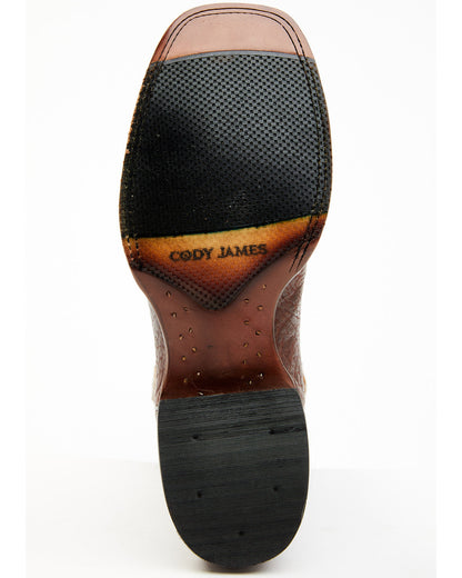 Men's Blue Collection Western Performance Boots - Broad Squ Brown
