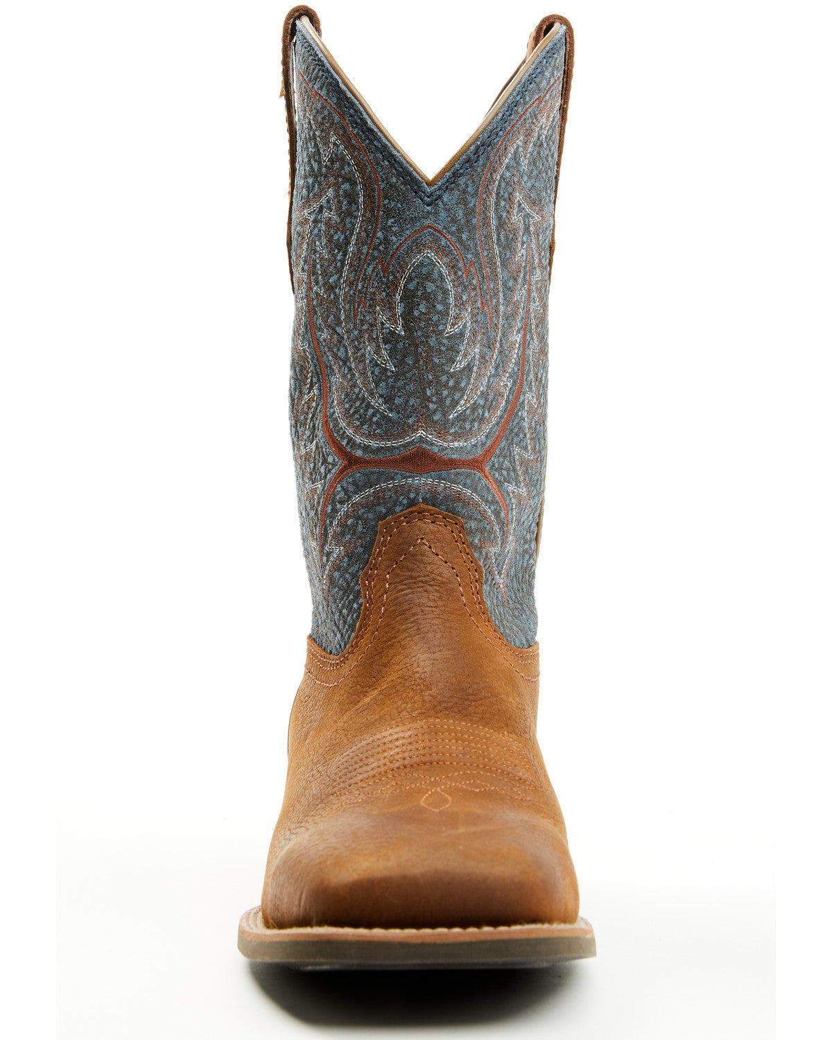 Men's Force Western Boots - Broad Square Toe Blue