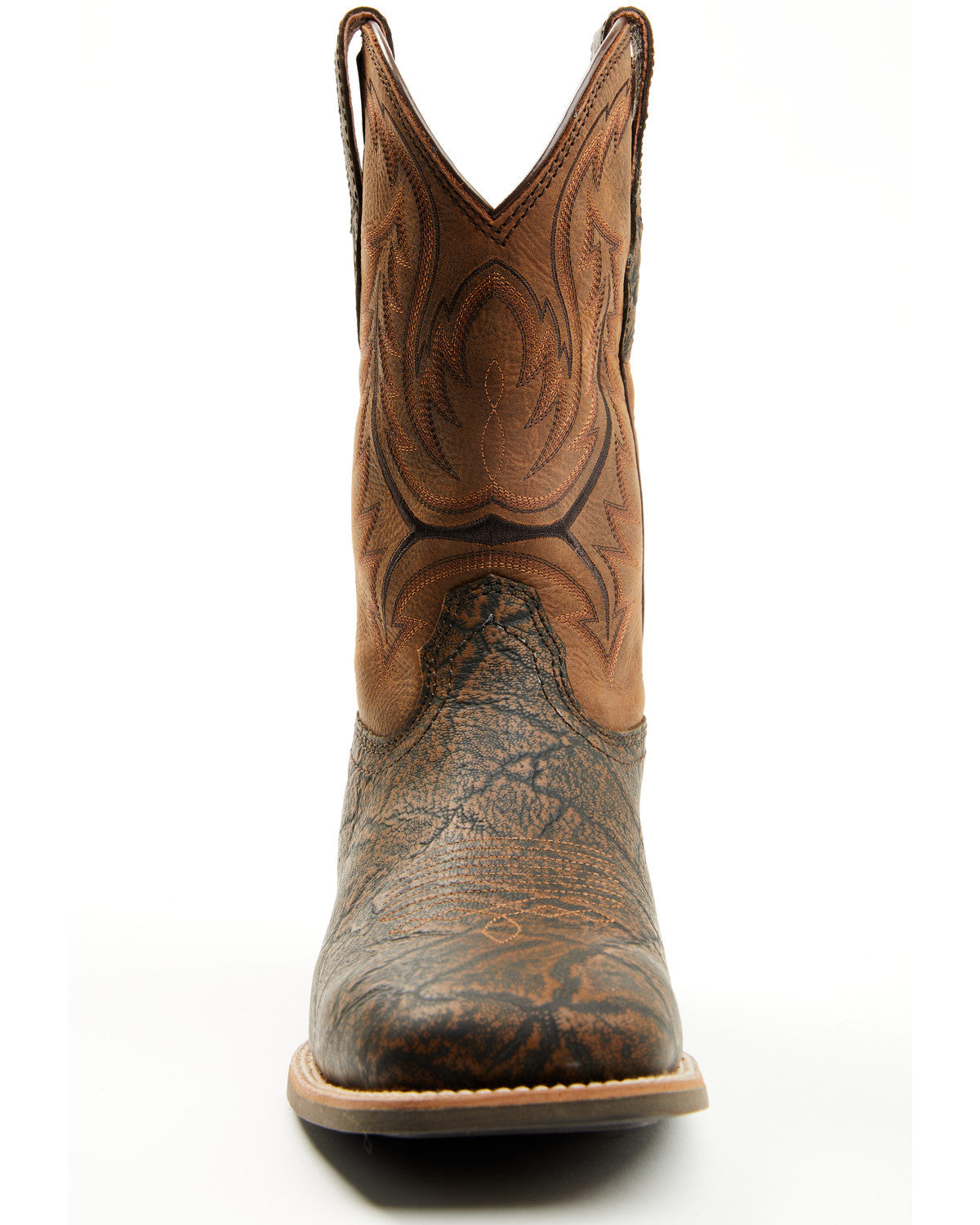 Men's Force Performance Western Boots - Broad Square Toe Brown