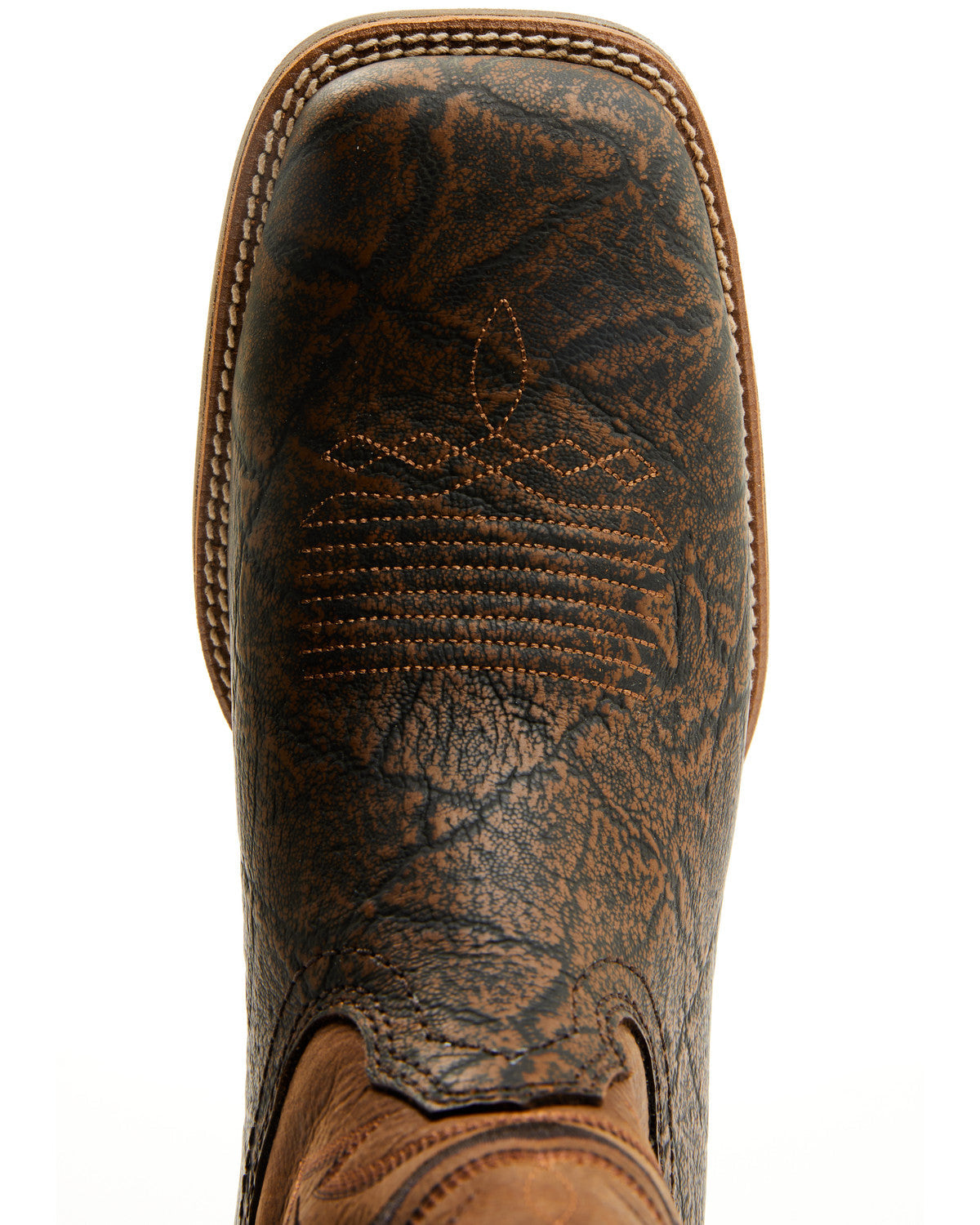 Men's Force Performance Western Boots - Broad Square Toe Brown