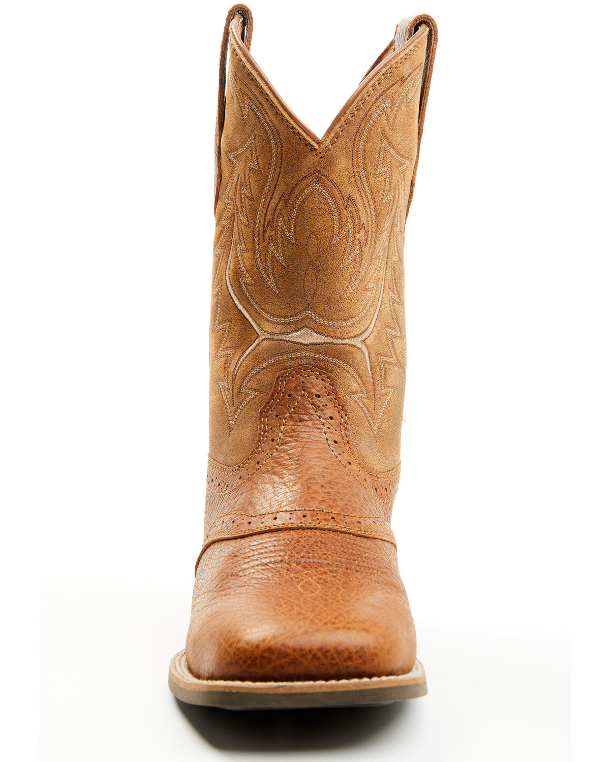 Men's Force Performance Western Boots - Broad Square Toe Brown