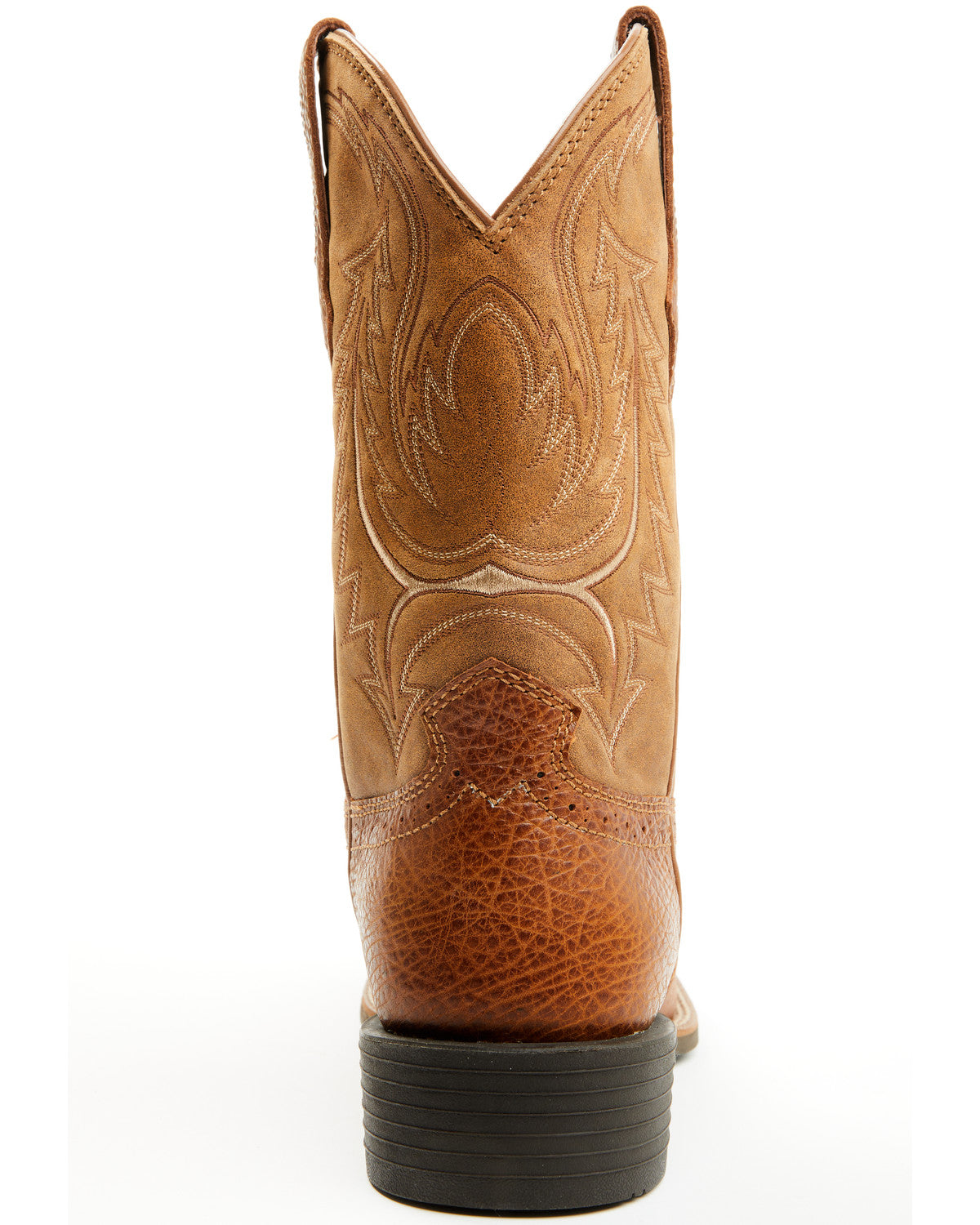 Men's Force Performance Western Boots - Broad Square Toe Brown