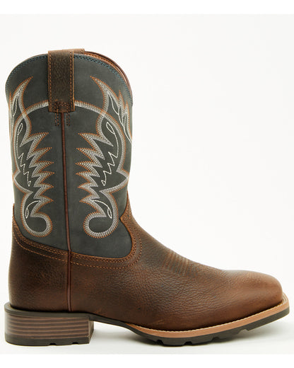 Men's Ranger Performance Western Boots - Broad Square Toe Blue