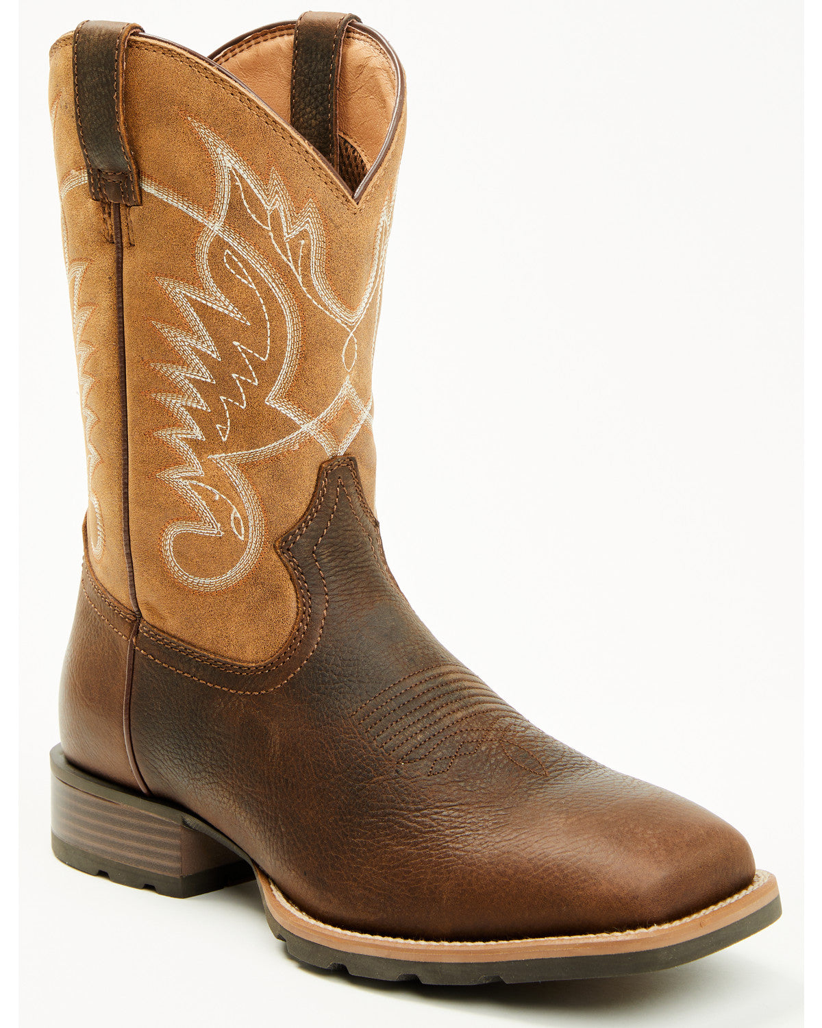 Men's Ranger Performance Western Boots - Broad Square Toe Brown