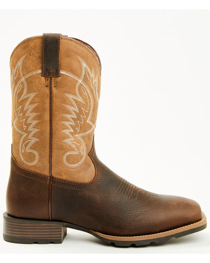 Men's Ranger Performance Western Boots - Broad Square Toe Brown