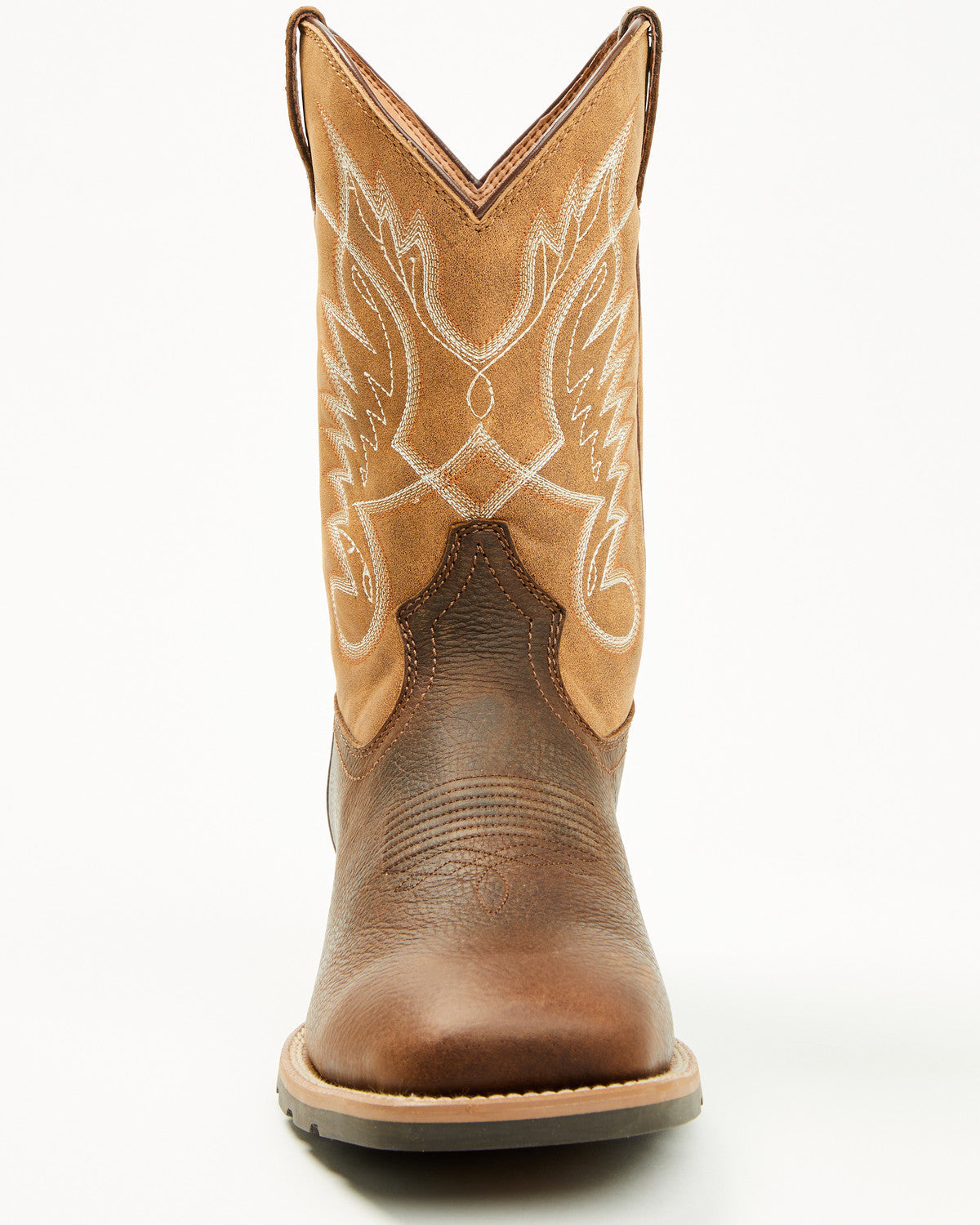 Men's Ranger Performance Western Boots - Broad Square Toe Brown