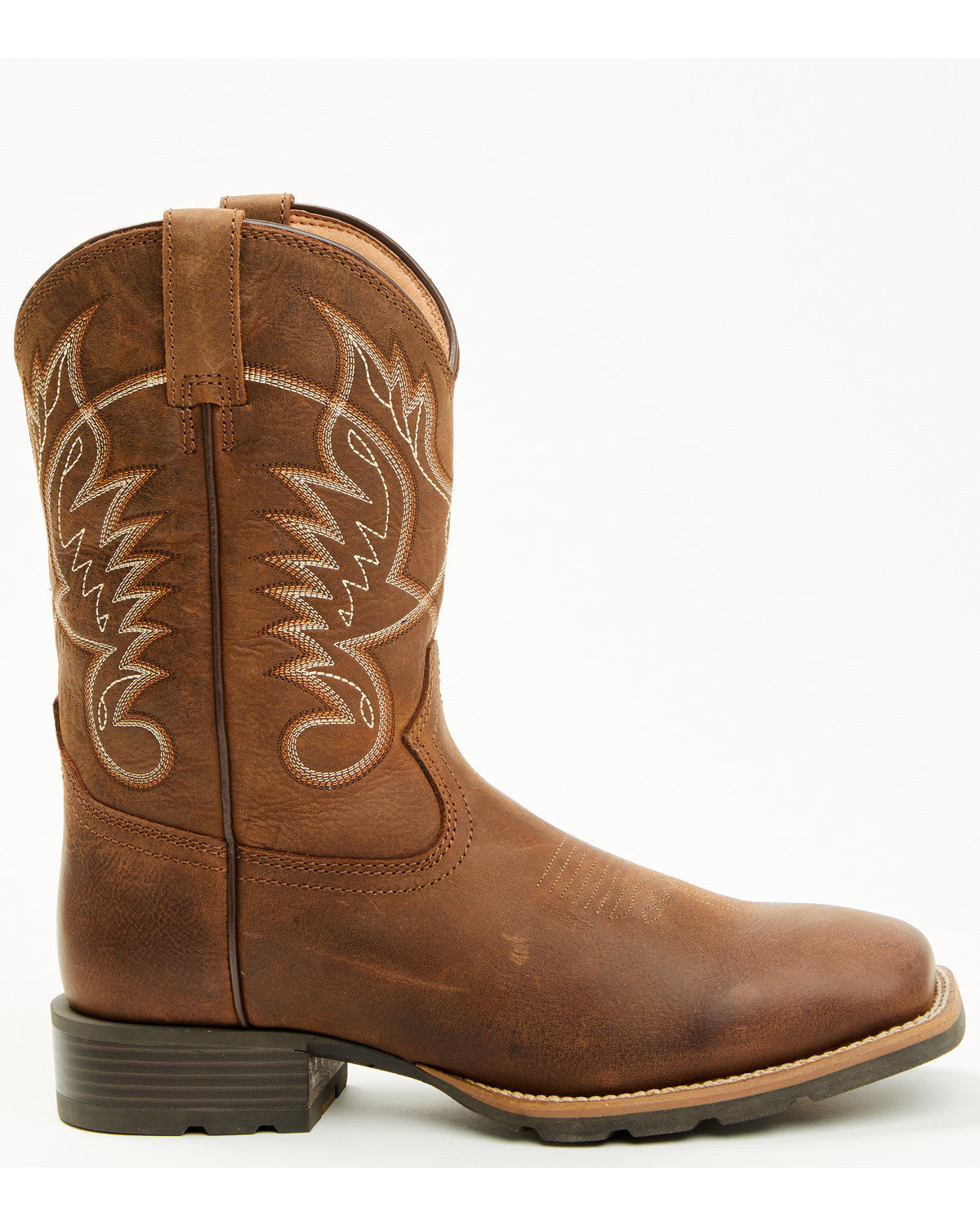 Men's Ranger Performance Western Boots - Broad Square Toe Brown