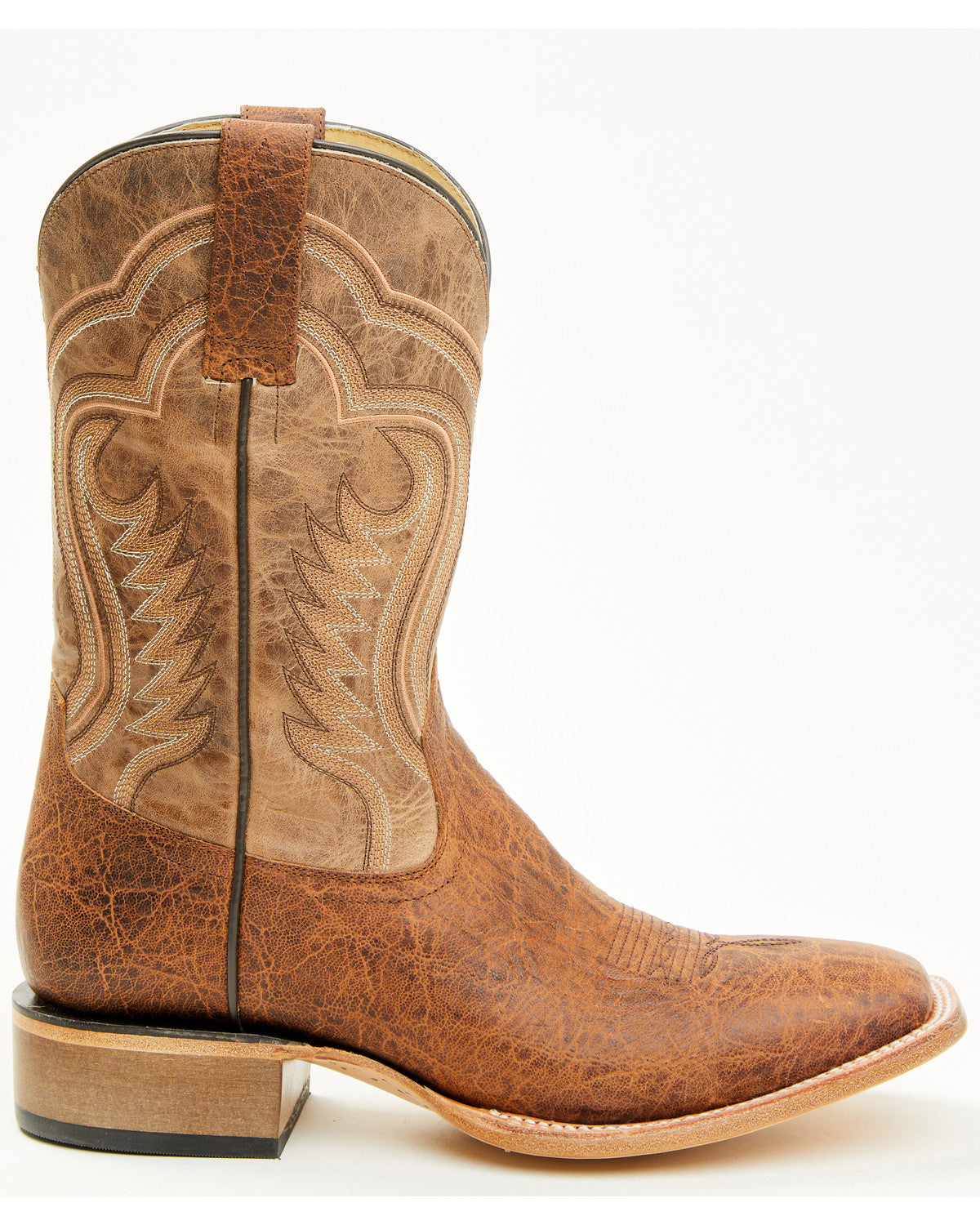 Cush Core® Men's Rover Elephant Print Western Boots - Broad Cognac