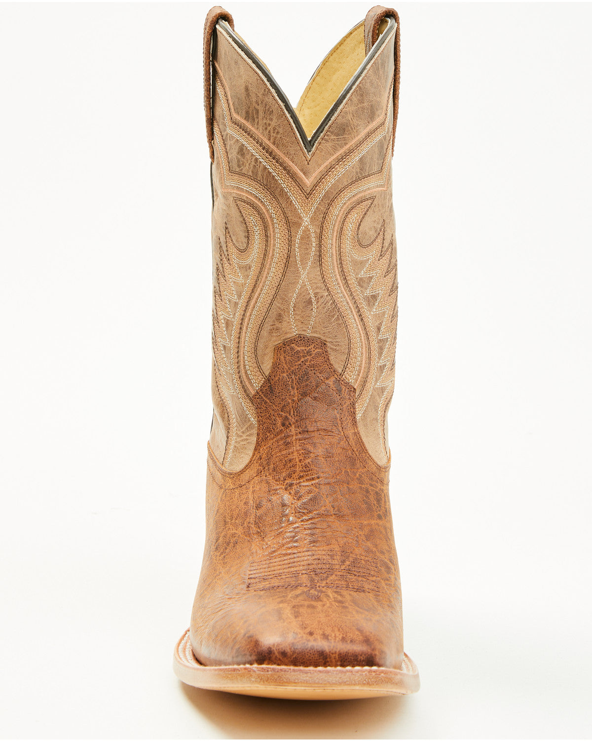 Cush Core® Men's Rover Elephant Print Western Boots - Broad Cognac