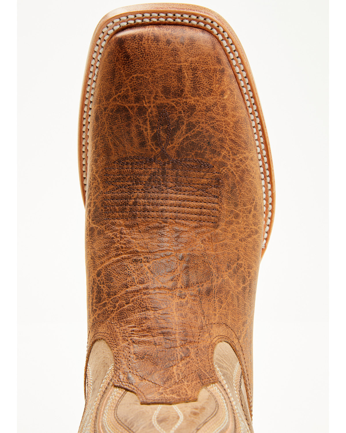 Cush Core® Men's Rover Elephant Print Western Boots - Broad Cognac
