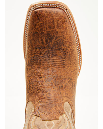 Cush Core® Men's Rover Elephant Print Western Boots - Broad Cognac