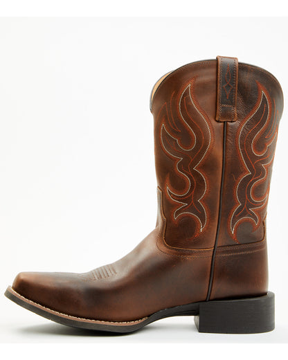 Ace™ Ridge Western Boots - Square Toe Brown