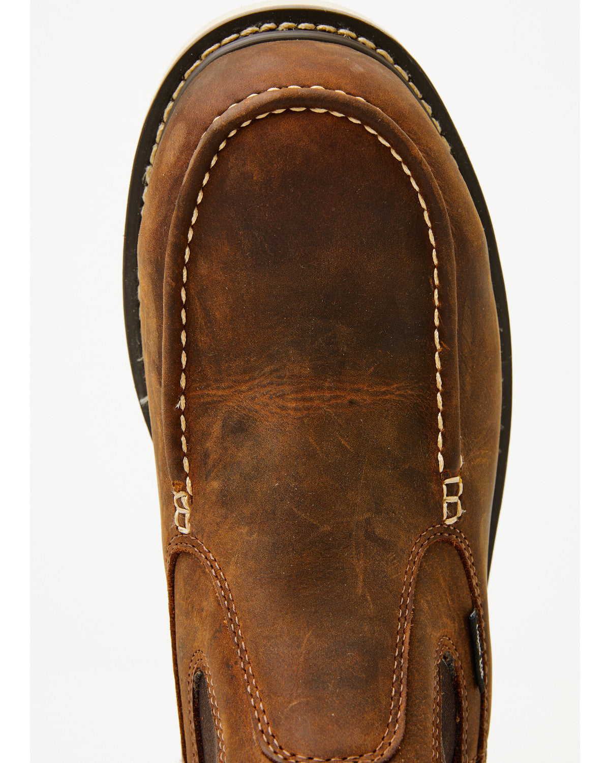 Men's Moc Chelsea Work Boots - Composite Toe Dark Brown