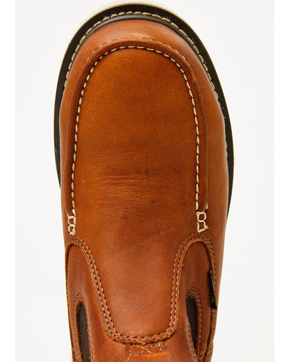 Men's Moc Chelsea Work Boots - Composite Toe Brown