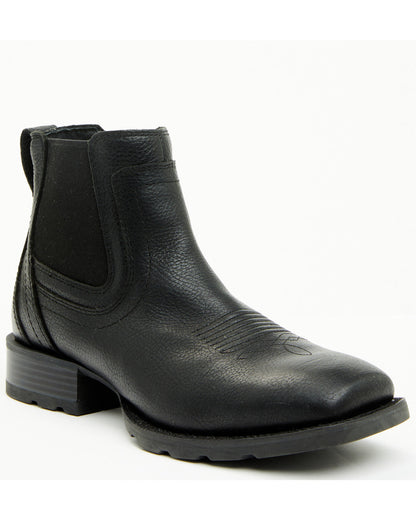Men's Ranger Chelsea Boots - Broad Square Toe Black