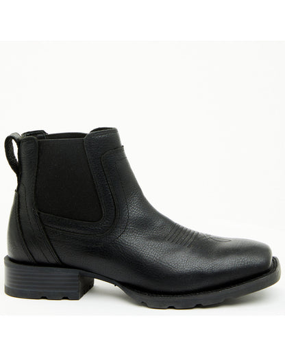 Men's Ranger Chelsea Boots - Broad Square Toe Black