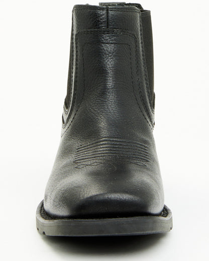 Men's Ranger Chelsea Boots - Broad Square Toe Black