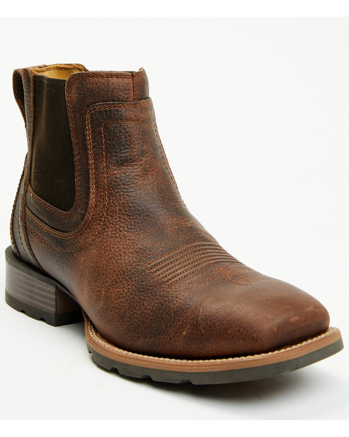 Men's Ranger Chelsea Boots - Broad Square Toe Brown