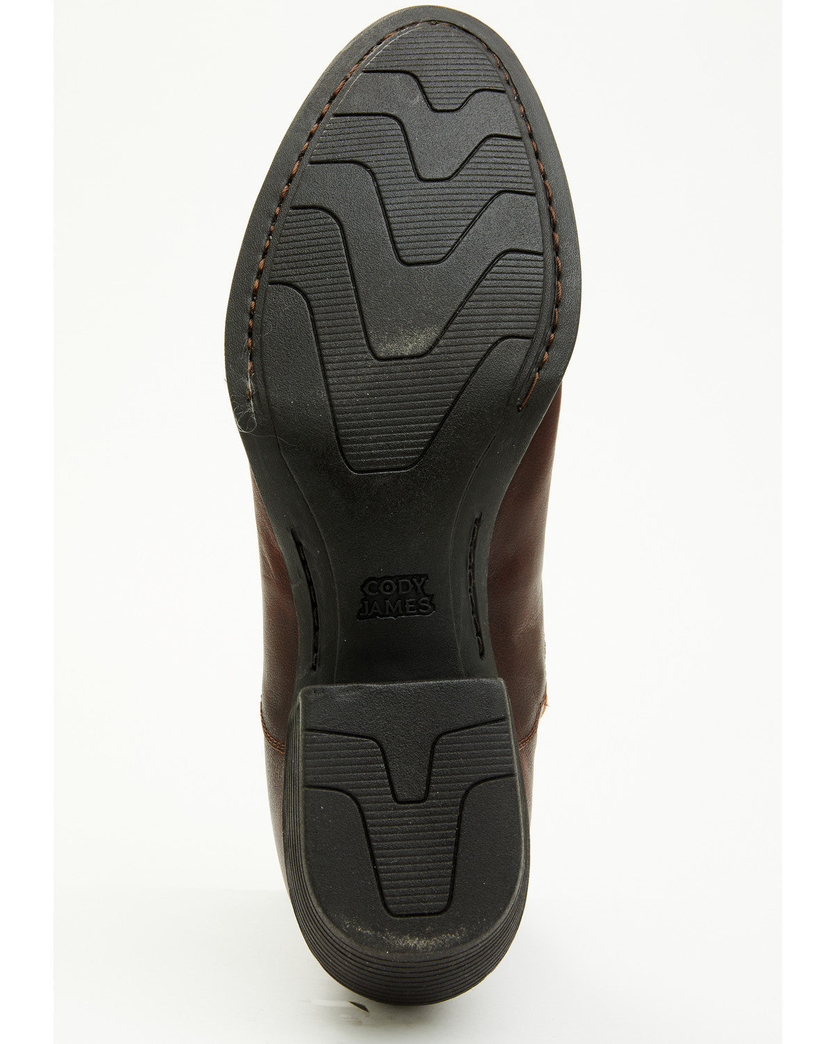 Men's Larsen Western Ankle Boots - Round Toe Cognac