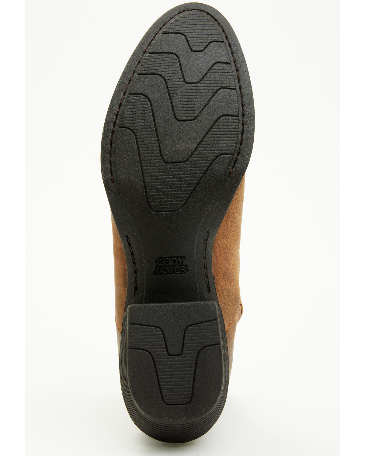 Men's Larsen Western Ankle Boots - Round Toe Brown
