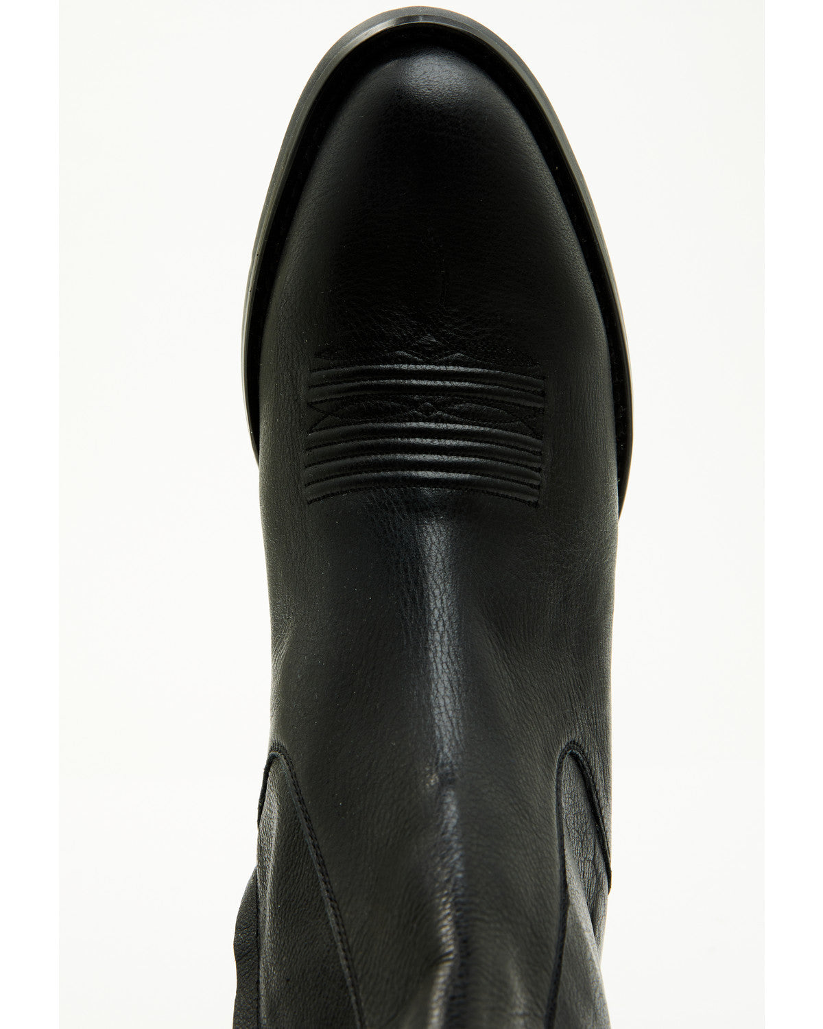 Men's Larsen Western Ankle Boots - Round Toe Black