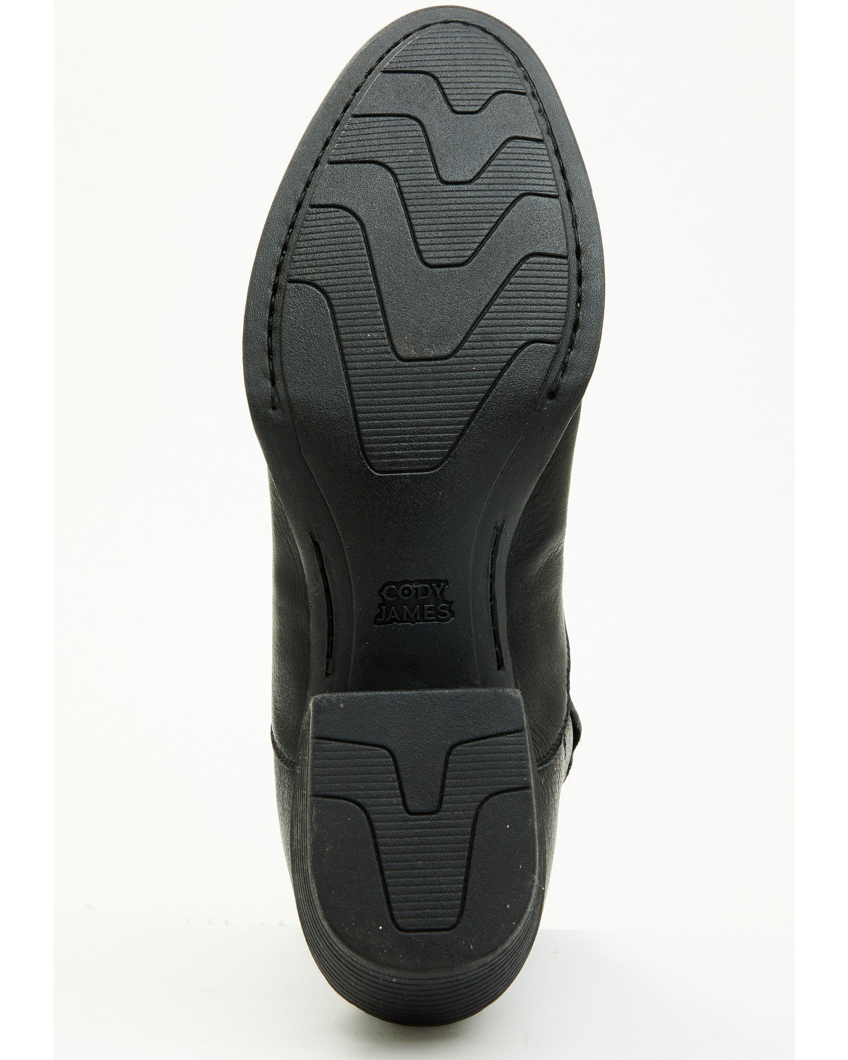 Men's Larsen Western Ankle Boots - Round Toe Black