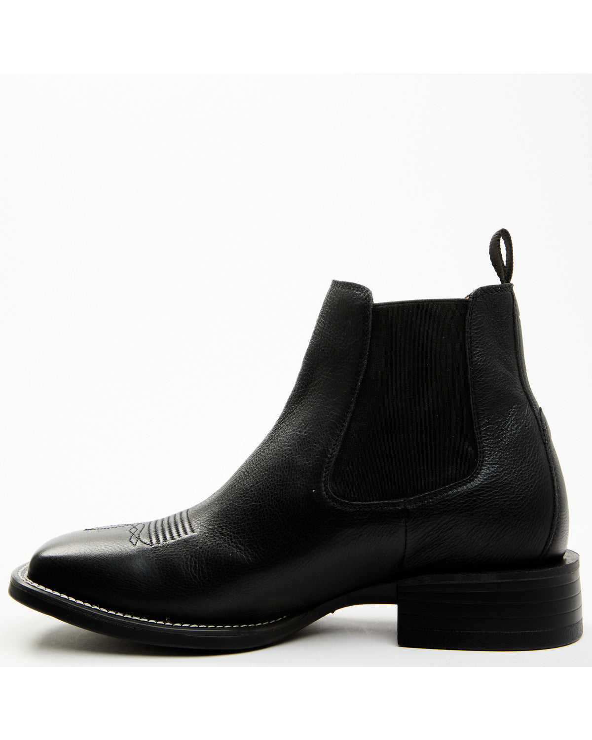 Men's Jones Chelsea Boots - Broad Square Toe Black