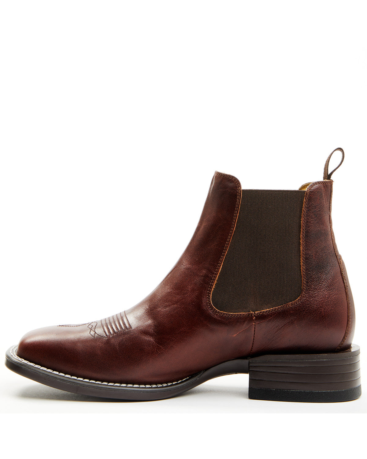 Men's Jones Chelsea Boots - Broad Square Toe Cognac