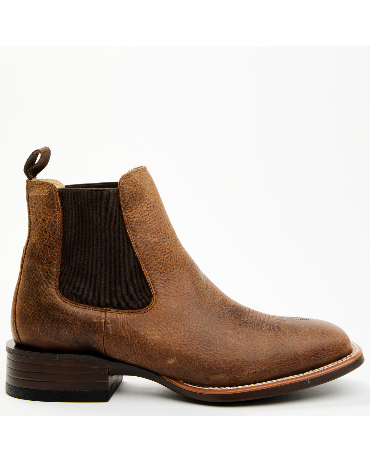 Men's Jones Chelsea Boots - Broad Square Toe Tan