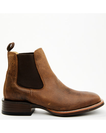 Men's Jones Chelsea Boots - Broad Square Toe Tan