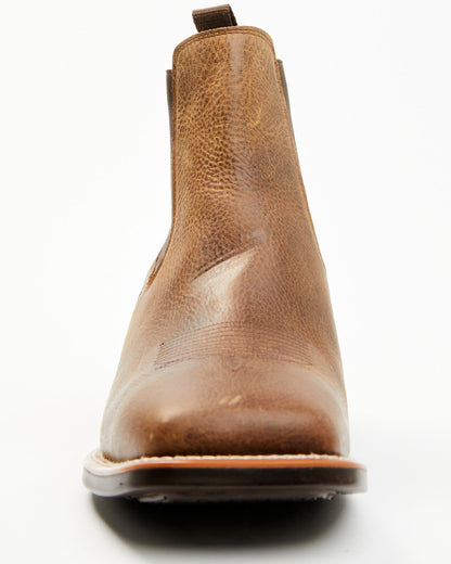 Men's Jones Chelsea Boots - Broad Square Toe Tan