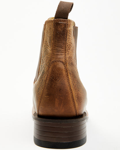 Men's Jones Chelsea Boots - Broad Square Toe Tan