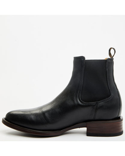 Men's Scout Chelsea Boots - Round Toe Black/red