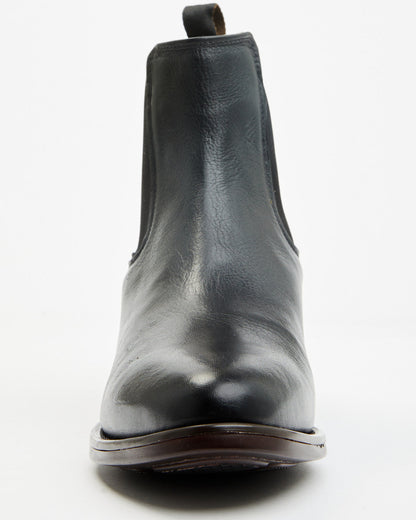 Men's Scout Chelsea Boots - Round Toe Black/red