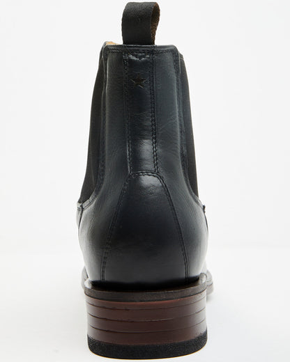 Men's Scout Chelsea Boots - Round Toe Black/red