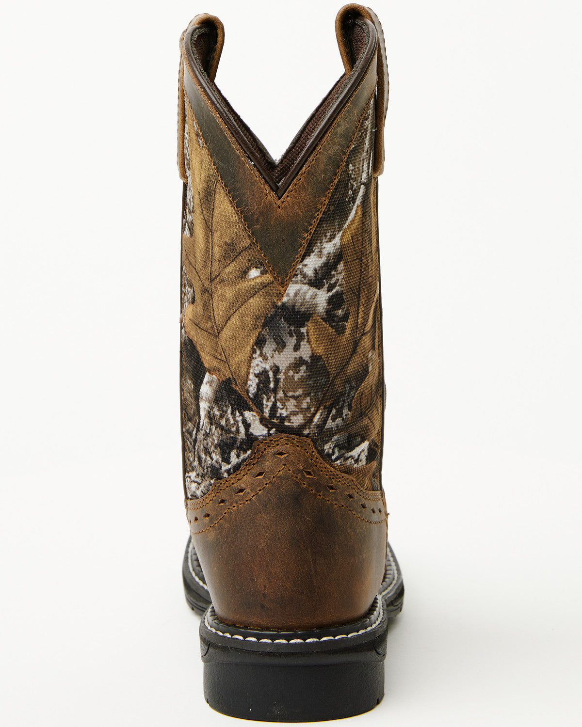 Boys' Tucker Western Boots - Broad Square Toe Brown