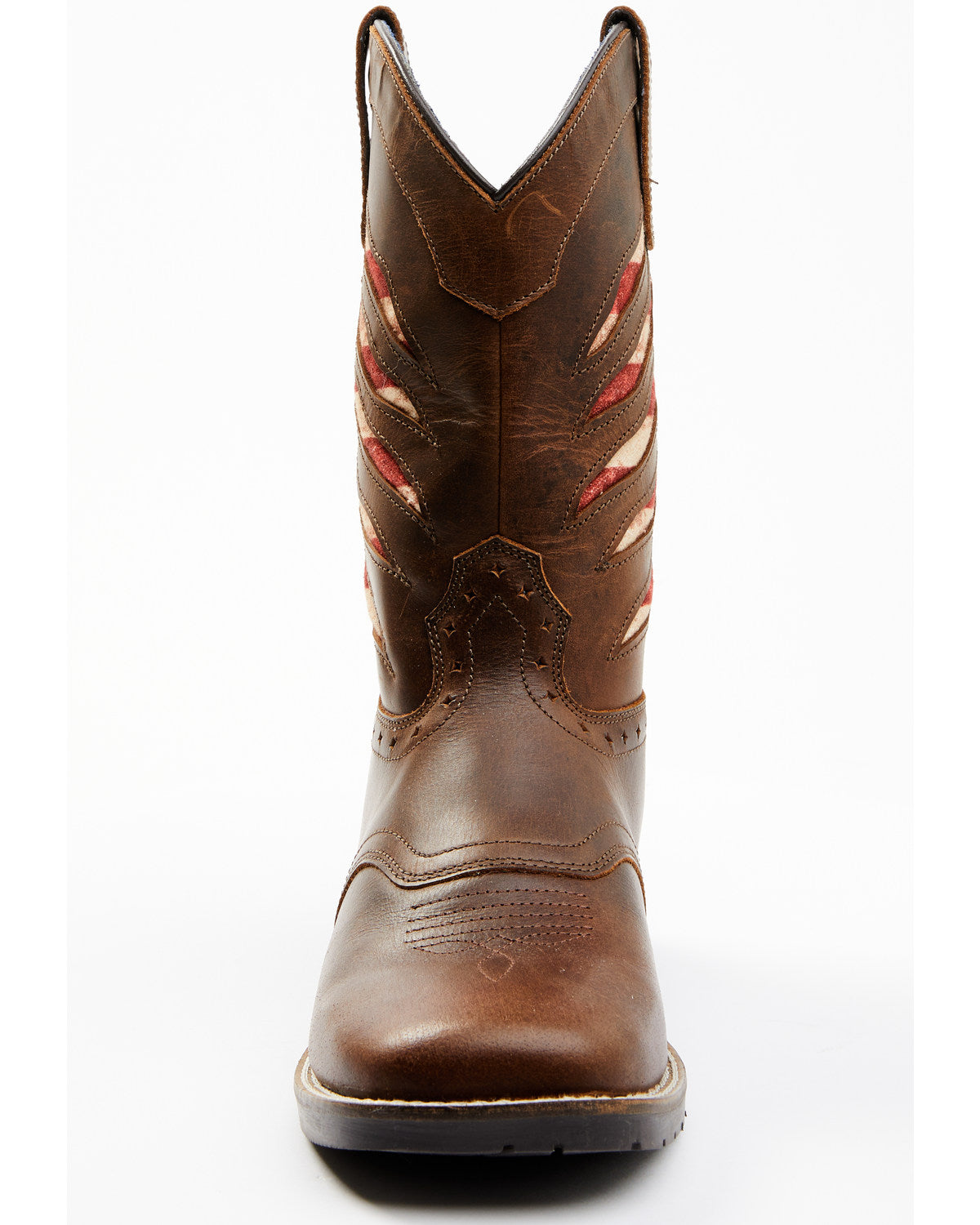 Boys' Ripped Flag Western Boots - Broad Square Toe Multi