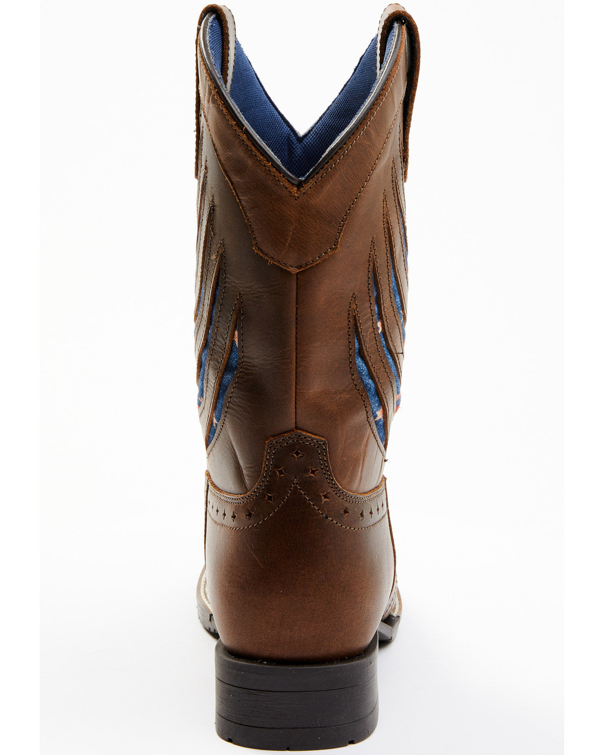Boys' Ripped Flag Western Boots - Broad Square Toe Multi