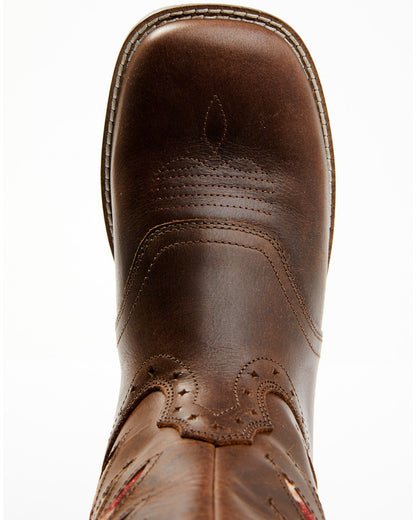 Boys' Ripped Flag Western Boots - Broad Square Toe Multi