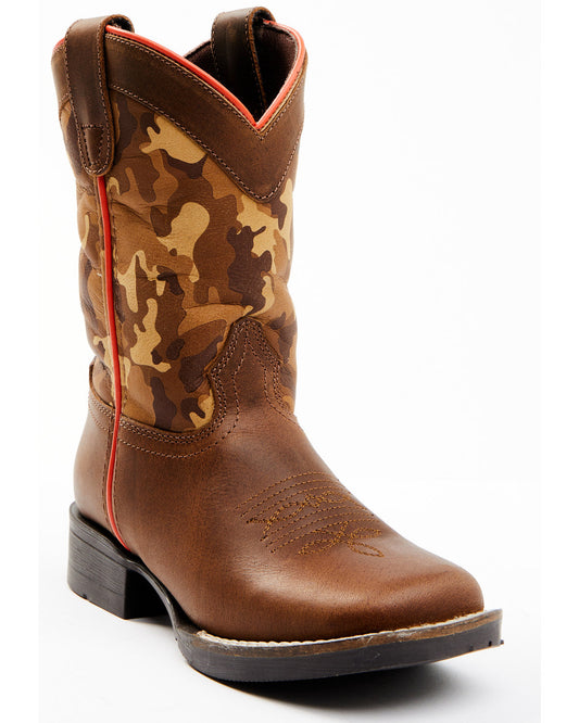 Boys' Camo Western Boots - Square Toe Multi