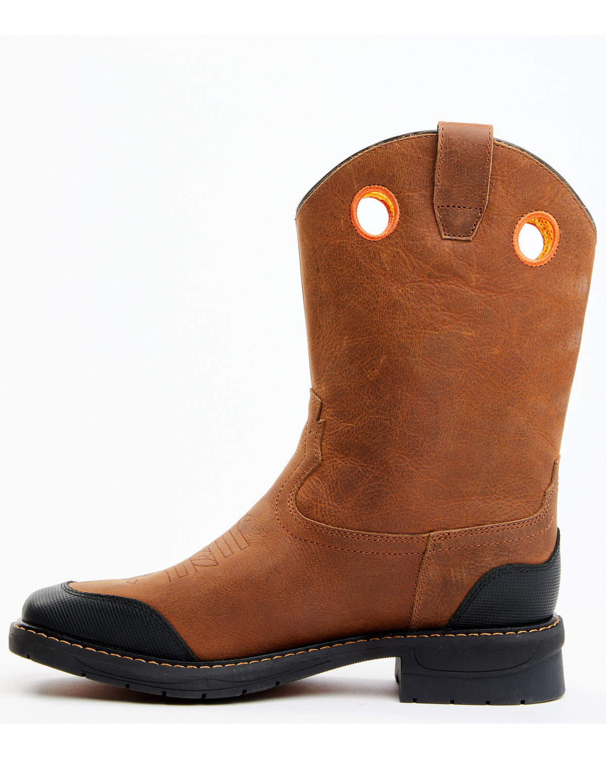 Boys' Skull Work Boots - Broad Square Toe Multi